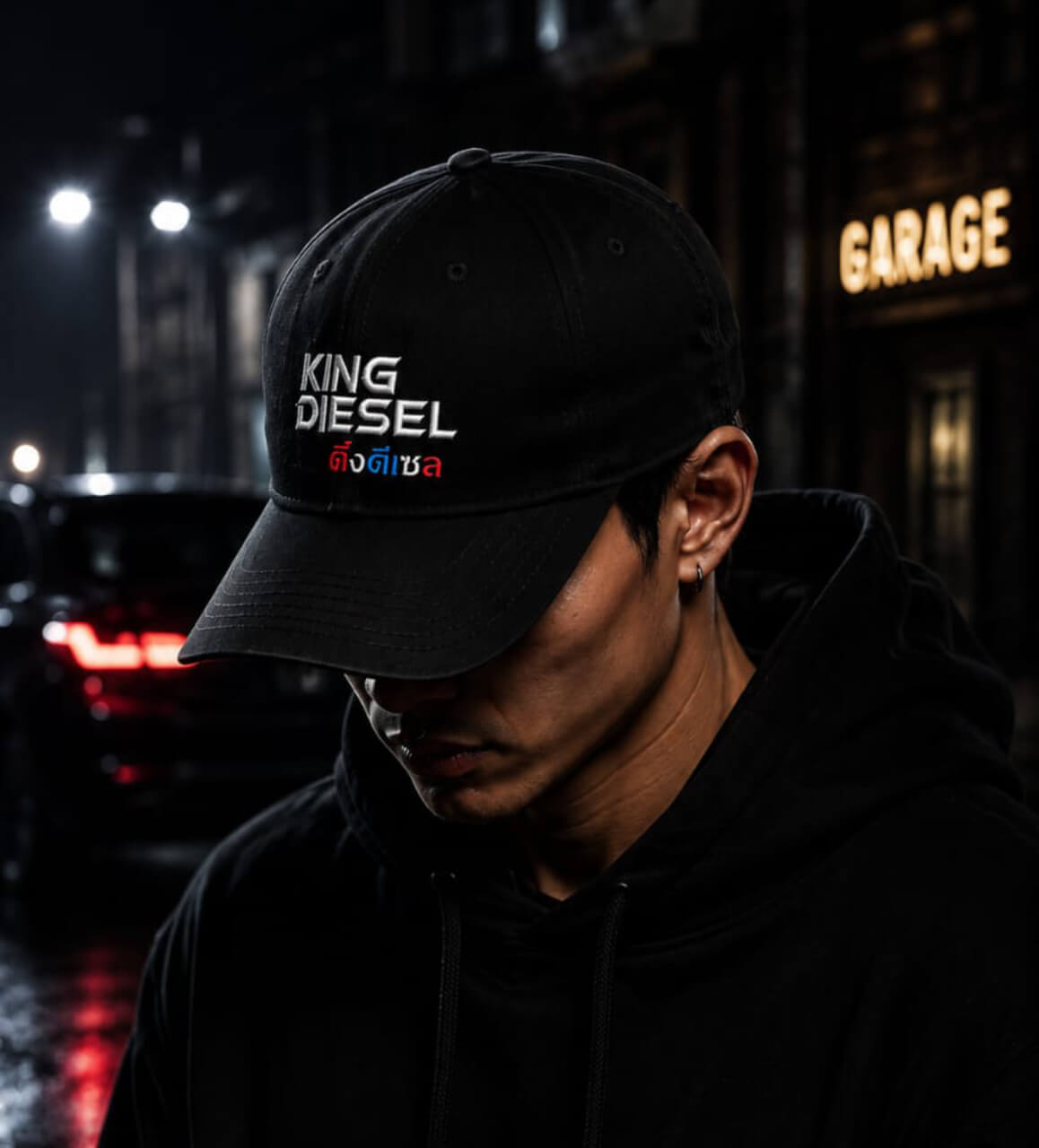 KD Cotton Baseball Cap (Black)