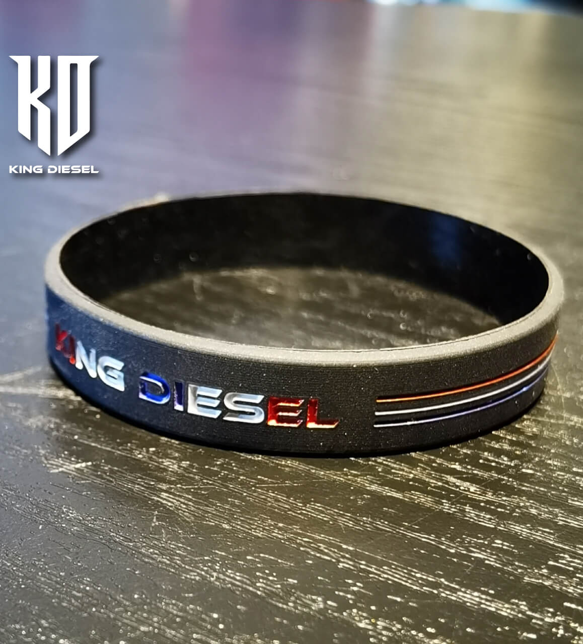 KD Silicone Wristband Black